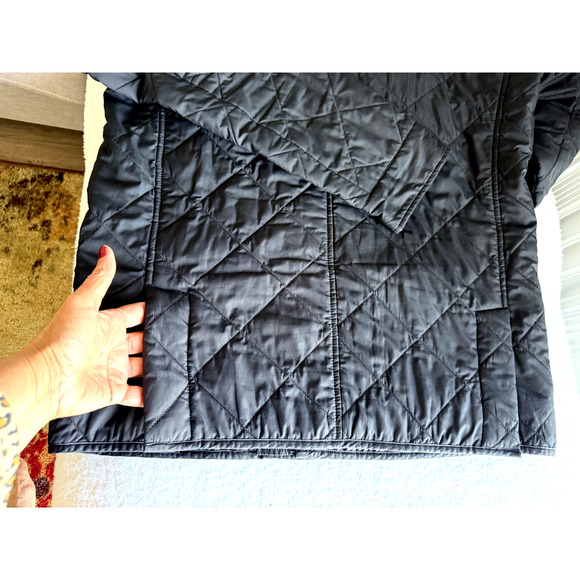 J. Crew Mercantile Black Quilted packable Jacket Barn Chore mock Men's Size M - Picture 9 of 10